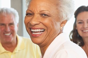 Senior woman smiling
